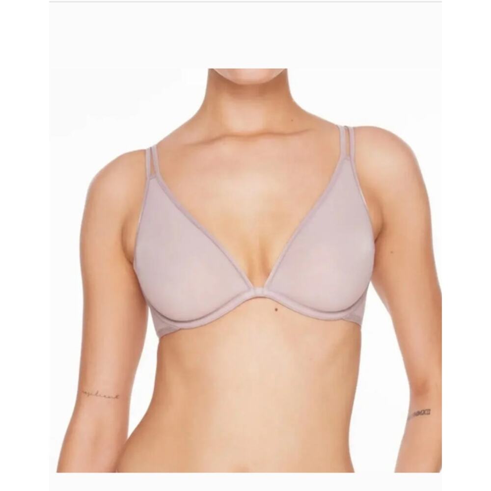 ThirdLove Plunge Bra Bare Mesh Beige 34E